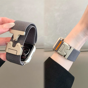 <span class=keywords><strong>Bracelet</strong></span> de montre en nylon souple avec boucle parachute pour <span class=keywords><strong>Apple</strong></span> <span class=keywords><strong>Watch</strong></span> Series 11/10/9/8/7, <span class=keywords><strong>bracelet</strong></span> 46 mm 49 mm 45 mm 44 mm, <span class=keywords><strong>bracelet</strong></span> ultra confortable - Product Image 6