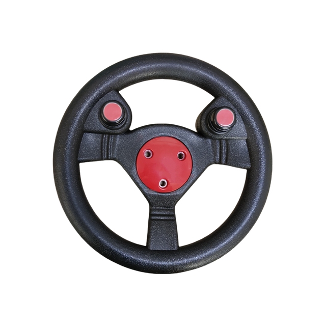 Steering Wheel for Simulator Video Driver Racing Game Arcade Machine Accessories with Push Button Steering Wheel 26cm