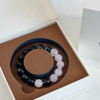 Boîtes rigides en carton avec couvercle magnétique, logo personnalisé en relief, écologiques, de luxe, pour colliers, bracelets, Saint-Valentin
