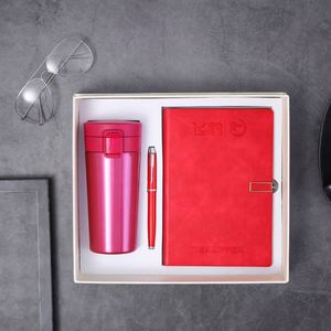 Customizable Corporate Business Leather Notebook Coffee Cups Gift Set Wholesale Promotional Luxury A5 <b>Journal</b> Gift Box With Pen - Product Image 3
