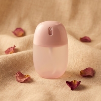 Flacon pulvérisateur miniature givré en forme d'œuf de 50 ml, vaporisateur portable à bouchon rabattable pour toner, parfum, désinfectant