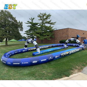 Piste de course gonflable pour <span class=keywords><strong>kart</strong></span>, piste de course gonflable pour voiture pare-chocs, piste de course gonflable attrayante pour boule de trémie - Product Image 5