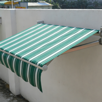 Fournisseur certifié - Auvent rétractable manuel d'extérieur avec télécommande, voile en polyester, structure en aluminium, tente rétractable