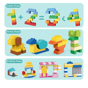 ビッグサイズプラスチックビルディングブロックセット<span class=keywords><strong>100</strong></span>個クラシッククリエーターレンガ女の子男の子教育プラスチックブリックブロックおもちゃ子供用 - Product Image 5