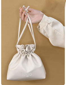 Модные коричневые Пользовательские портативные косметички косметичка Сумка на завязках искусственная кожа косметичка - Product Image 5