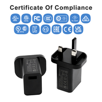 Hot UKCA CB CE Certified UK Style 5 v 1.5 a Chargeur 2 Amp 5 Volt Chargeur