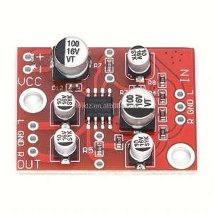 AD828/TDA1308 บอร์ดปรีแอมป์โอปแอมป์,โมดูลขยายเสียง, แหล่งจ่ายไฟเดี่ยว 5V-15V - Product Image 2