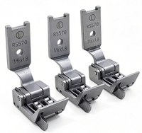 Pied presseur double aiguille RS570 845 avec rouleau de butée pour machine à coudre