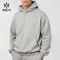 Sweat-shirt unisexe surdimensionné en molleton OEM personnalisé, style streetwear, épaules tombantes, 330 GSM, en coton, impression de marque privée