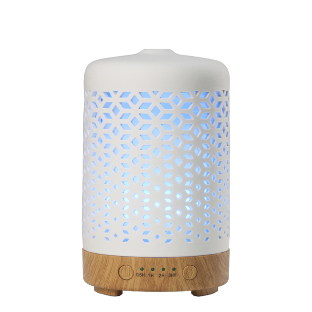 Natural Electric Ceramic Aroma Diffuser Ultrasonic Stone Air Humidifier for Home & Hotel 100ml Capacity US Plug