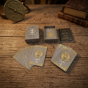 Biglietti d'invito per matrimonio personalizzati con stampa a caldo in lamina d'oro, biglietti di ringraziamento in cartoncino offset, biglietti con logo, biglietti di conferma, carte dei Tarocchi, guide. - Product Image 4