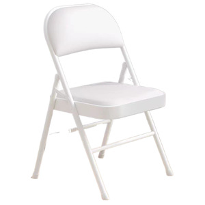 Sillas plegables acolchadas de <span class=keywords><strong>metal</strong></span> negro al por mayor para uso en conferencias, muebles para el hogar - Product Image 1