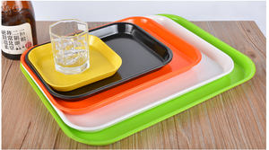 Vente directe d'usine Rectangle plateau en plastique 100% mélamine plateau alimentaire Durable 15 pouces plateau en mélamine pour <span class=keywords><strong>Restaurant</strong></span> Buffet cantine - Product Image 2