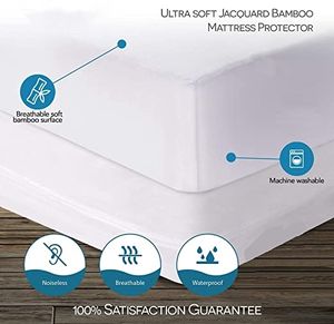 Vente en gros Couvre-lit lavable Couvre-<span class=keywords><strong>matelas</strong></span> King Size Blanc Protège-<span class=keywords><strong>matelas</strong></span> étanche pour adultes - Product Image 2