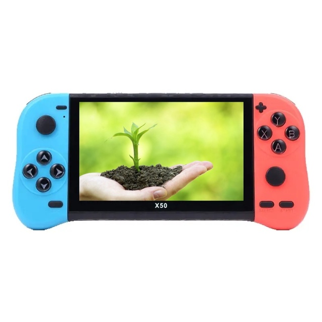 2024 New X50 Max Portable Game Console 6800 in 1 Retro 5.1inch HD Screen Retro Handheld Game Player X7 X12PLUS