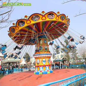 Gran Atracción de Feria de Diversiones al Aire Libre de Acero y Fibra de Vidrio, Columpios, Sillas Voladoras, Certificación ISO CE, En Venta 36 - Product Image 2