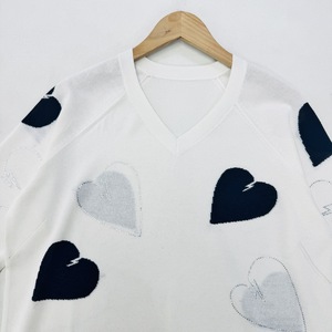Design francese senso ZV classico Cardigan da <span class=keywords><strong>donna</strong></span> a forma di cuore in <span class=keywords><strong>lino</strong></span> lavorato a <span class=keywords><strong>maglia</strong></span> comodo e traspirante maglione lungo tutto Match - Product Image 3