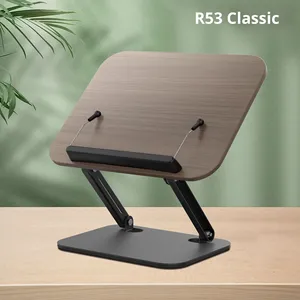 Sujetalibros Multifuncional Color Nogal, Soporte de Lectura Ajustable para Escritorio, para Imágenes y Uso en Oficina, Porta Libros - Product Image 6
