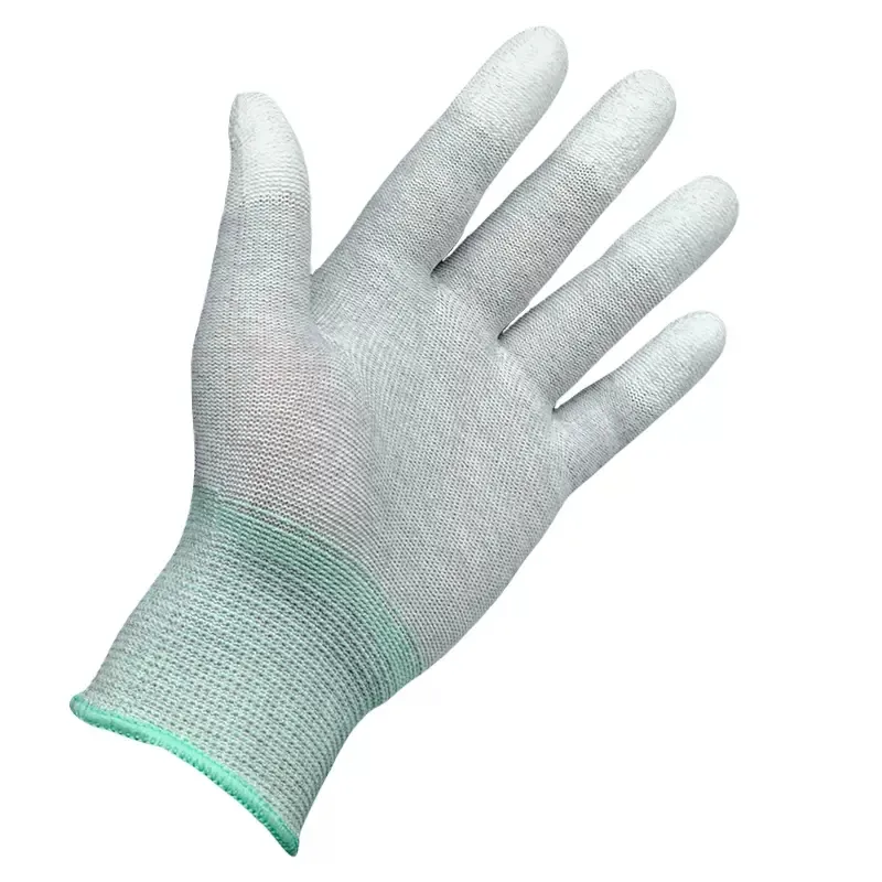 Shuoya Venta caliente mano látex antiestático guantes de goma pu guante