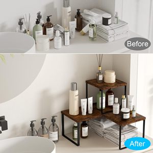 <span class=keywords><strong>Étagère</strong></span>s d'angle superposables réglables <span class=keywords><strong>en</strong></span> hauteur, écologiques et modernes pour comptoir de cuisine, salle de bain, <span class=keywords><strong>étagère</strong></span> <span class=keywords><strong>à</strong></span> <span class=keywords><strong>épices</strong></span>, coin café - Product Image 5