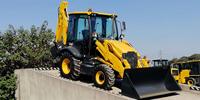776A Backhoe Loader dengan Berbagai Lampiran Opsional, Excavator Roda Hidrolik untuk Perawatan Jalan