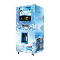 Dispensador de Hielo y Agua de Autoservicio VFresh de 180 kg para Hoteles, Cafeterías y Comercios, Máquina Expendedora de Hielo