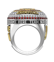 Service de fabrication de bagues de championnat de baseball personnalisées de haute qualité. Bague en alliage de bijouterie tendance avec incrustation de pierres précieuses