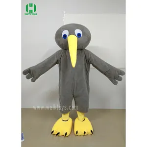 Personnalisé long bec kiwi oiseau mascotte adulte en peluche douce animal costume