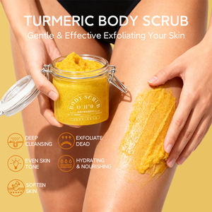 In Stock naturale cura della pelle riscaldamento massaggio del corpo Scrub alleviare i dolori muscolari estratti vegetali esfolianti curcuma organico Scrub per il corpo - Product Image 4