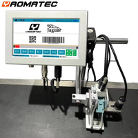 Yaomatec kode batang Logo Digital, Printer Inkjet terus menerus TIJ otomatis Online tanggal 12.7mm untuk karton plastik dan tabung logam