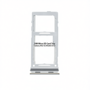 Tiroir pour carte SIM Micro SD pour Samsung Galaxy M52 5G M526B Argent - Product Image 2