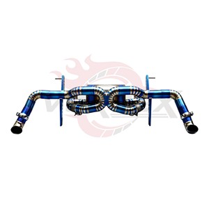 Vortex Titanium Valvetronic Exhaust for Audi R8 V10 2024-2025 Blue Racing Performance Catback Muffler Pie-cut System <b>Kit</b> - Product Image 5
