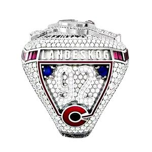 新2022科罗拉多雪崩曲棍球锦标赛戒指时尚合金运动戒指球迷纪念礼物 - Product Image 4