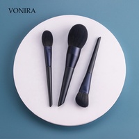 Vonira Beauté Meilleur Vente Bleu 13 Pinceaux De Maquillage Sertie de maquillage Kit de Brosses Cosmétiques Étiquette Privée Emballage Boîte Logo Personnalisé