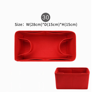 Factory Custom Open Fashion Felt Bag Organizer for Large Capacity Makeup <strong>Handbag</strong> <strong>Insert</strong>, Customizable for Cosmetic Storage - Product Image 3