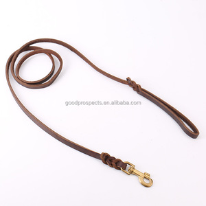 Vendita calda <span class=keywords><strong>Custom</strong></span> guinzaglio per cani in vera pelle per cane regolabile fibbia guinzaglio per animali domestici con fibbia in ottone in pelle pieno fiore - Product Image 4