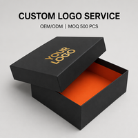 Boîte cadeau en papier rigide mat de luxe avec logo personnalisé, couvercle et base intérieurs vibrants, emballage en carton, ensemble OEM/ODM