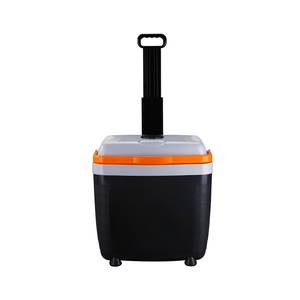 Refrigerador de coche Mini <span class=keywords><strong>nevera</strong></span> enfriador eléctrico portátil Boxwith Wheel 28l 12V Mini Refrigerer con rueda - Product Image 1