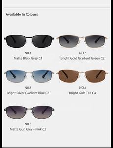 핫 세일 남성용 럭셔리 고품질 UV400 우아한 선글라스 야외 디자이너 편광 골드 그라데이션 컬러 브랜드 선글라스 - Product Image 3