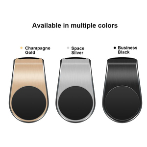 Support de téléphone magnétique en alliage d'aluminium et silicone de haute qualité en forme de L, étanche et anti-corrosion, pour grille d'aération et tableau de bord - Product Image 6