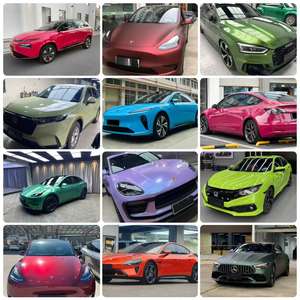 Usine en gros aube noir vert PET voiture Wrap Film brillant <span class=keywords><strong>PVC</strong></span> Auto vinyle Wrap 1.52*17m corps couleur changeante anti-rayures Air - Product Image 2