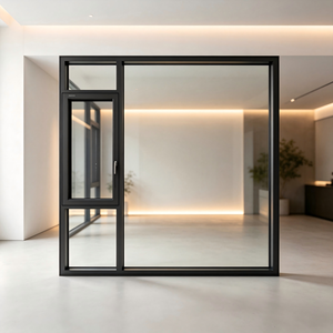 Deioux Durable Aluminum Alloy <b>Swing</b> Casement Window with Laminated Tempered Glass for House Factory Direct Wholesale Price - Product Image 1