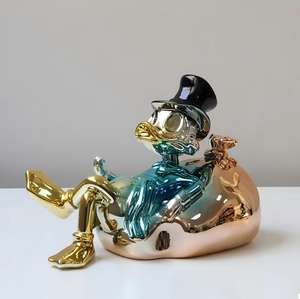 <span class=keywords><strong>Sculture</strong></span> di Anatre in <span class=keywords><strong>Resina</strong></span> Elettroplaccata, <span class=keywords><strong>Design</strong></span> Personalizzato per Arredamento Interno, Arte Decorativa per la Casa - Product Image 2