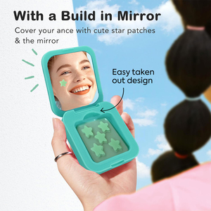 40 Cerotti Colorati a Forma di Stella <span class=keywords><strong>per</strong></span> <span class=keywords><strong>Acne</strong></span> e Brufoli con Custodia in Plastica e Specchio - Product Image 2