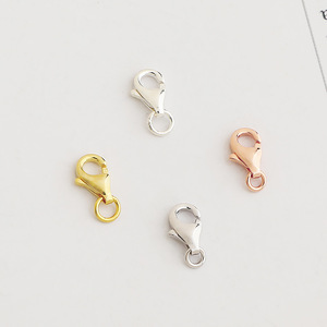 Joyería Burberry, Cierre de Langosta de Plata de Ley S925 de 10 mm, Hebilla Decorativa para Collar DIY, para Joyería Hecha a Mano - Product Image 1