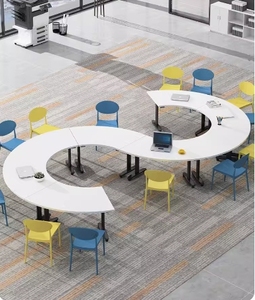 <span class=keywords><strong>S</strong></span> Hình Dạng Cắt Cuộc Họp Bảng Hội Nghị Đào Tạo Bàn Giao Tiếp Bàn Cho Văn Phòng Trường - Product Image 1