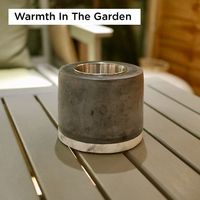Beton Meja Fire Pit - Ethanol Bowl Mini Perapian Pribadi untuk Indoor & Garden Bio Fuel