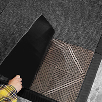 Baldosas de PVC Portátiles e Impermeables de Grado Comercial para Pistas de Baile, Diseño Encastrable Antideslizante, Color Blanco y Negro, para Uso en Interiores, Bodas