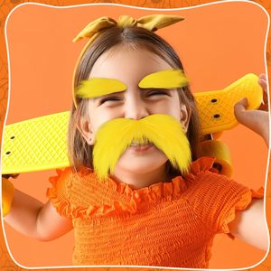 MMO-0002 <span class=keywords><strong>Barbe</strong></span> et moustache artificielles en polyester pour enfants, accessoires auto-adhésifs pour cosplay amusant, sourcils touffus, pour hommes, offre ODM - Product Image 5