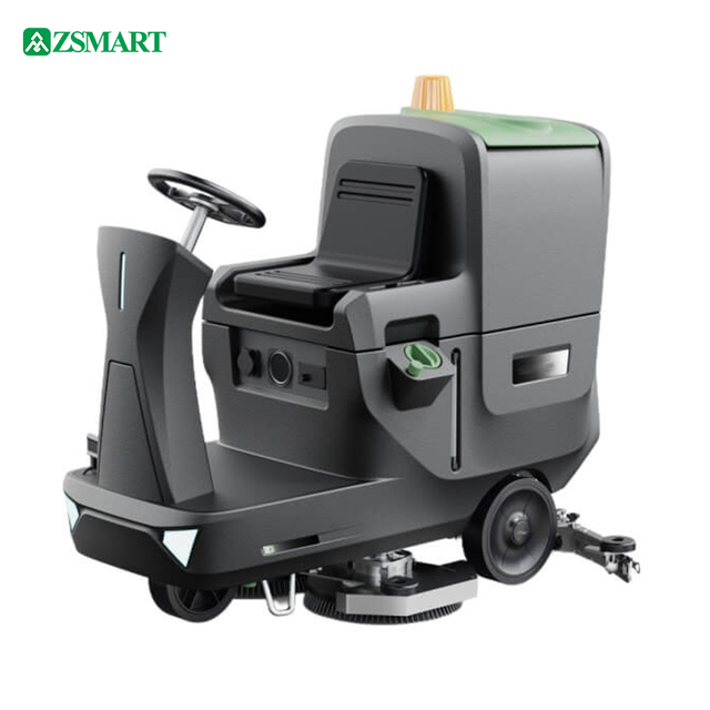 New ZSMART Commercial Electric Floor Scrubber Robot with 85L Clean Water Tank and 5600/h Efficiency